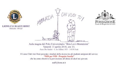 Invito “Noi per Voi” Venerdi’ 13 aprile 2018, h 10 – aula Magna Polo universitario Rita Levi-Montalcini